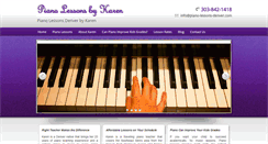 Desktop Screenshot of piano-lessons-denver.com